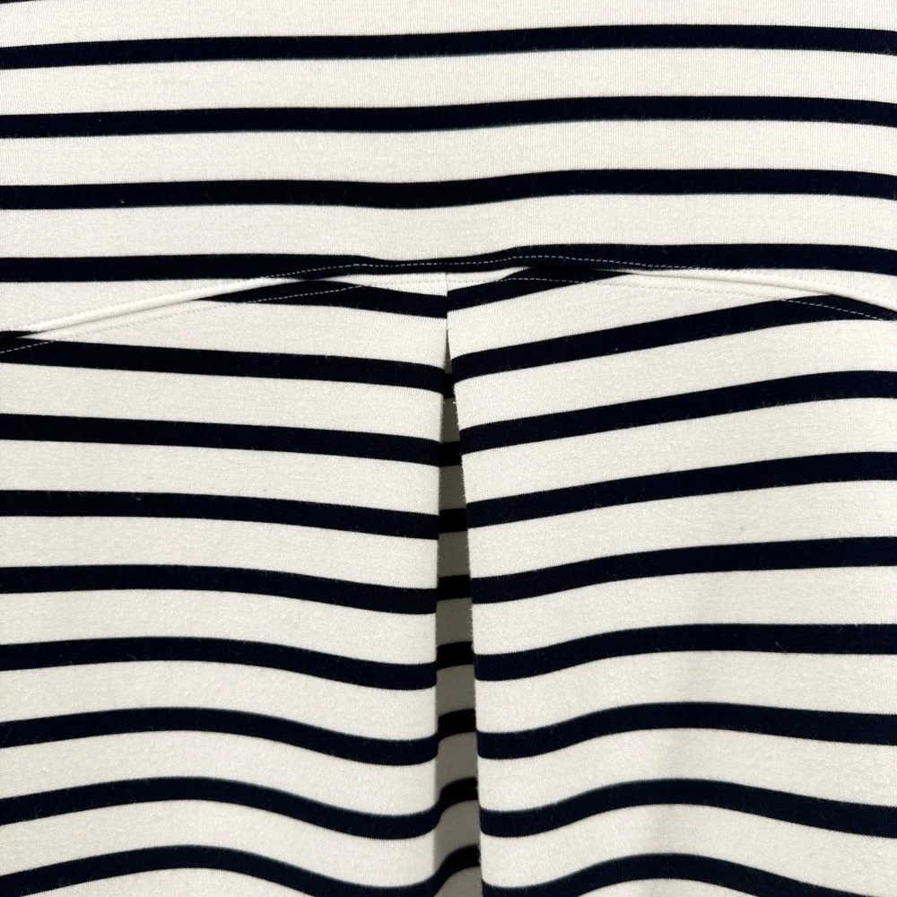 Spanx AirEssentials Crew Neck Sweatshirt Black Stripe Cream Size XL 50347R - Picture 4 of 11